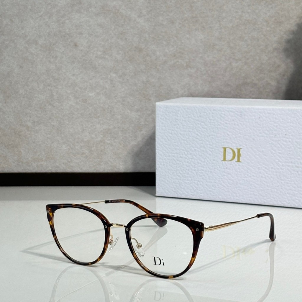 DI New Classic Retro Round Frame Glasses Frame No Makeup Black Frame Women's Glasses Frame K9181