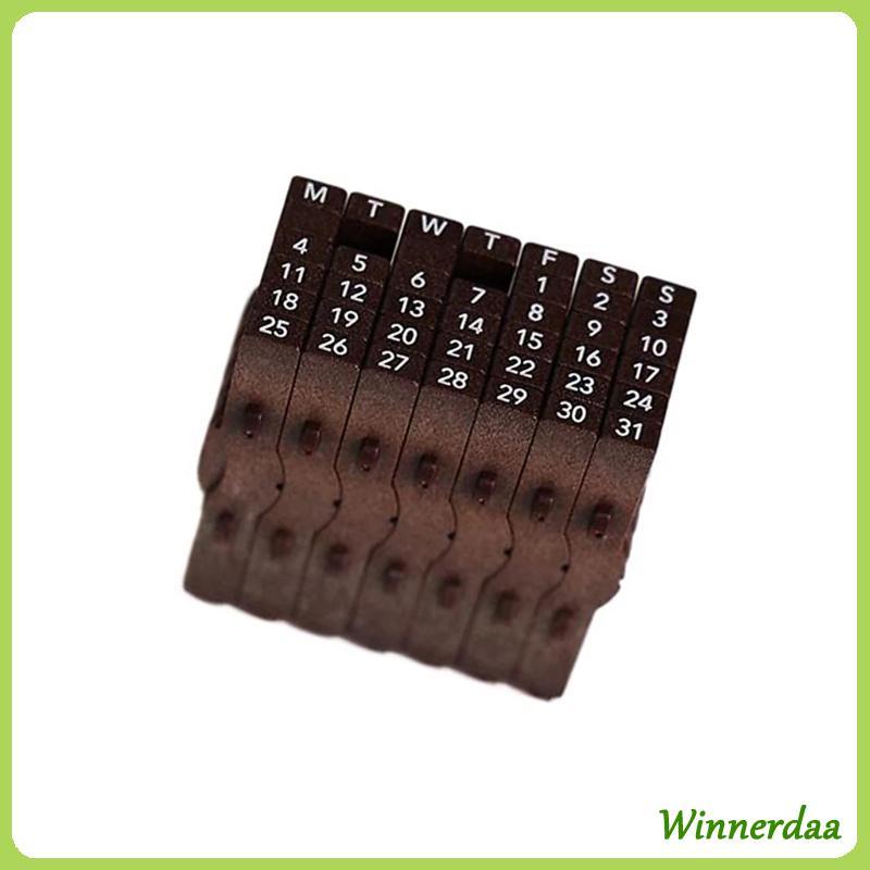 Calendar Date Stamp with Easy Roll Date Adjustment for Office Organization