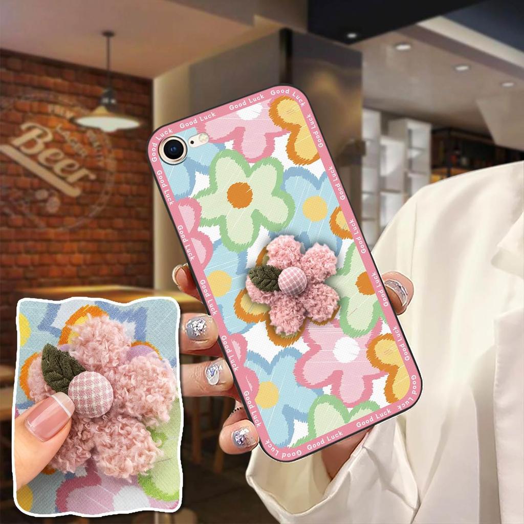 Ốp Điện Thoại Thêu Ba Chiều Cho iphone 7 / 8 / SE 2020 / 2022 / SE2 / SE3 / ip7 / ip8 Chống Bụi Sang