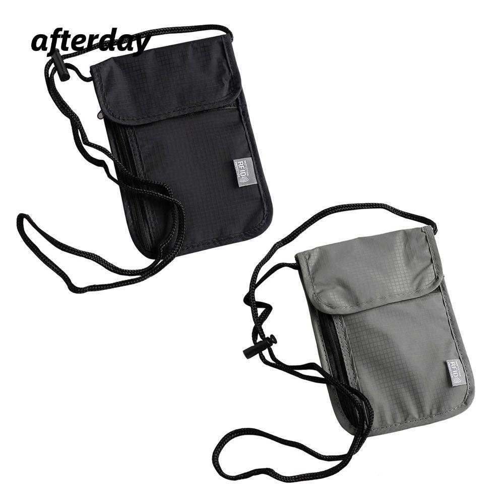 Túi ID hộ chiếu RFID AFTERDAY568, Túi đựng tài liệu Nylon chống thấm nước, Ví đa chức năng di động d