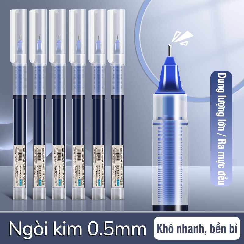 Bút gel đồ dùng học tập hoàn hảo - Combo30 chiếc màu xanh thời thượng, ngòi 0.5mm dành cho học sinh chăm ngoan