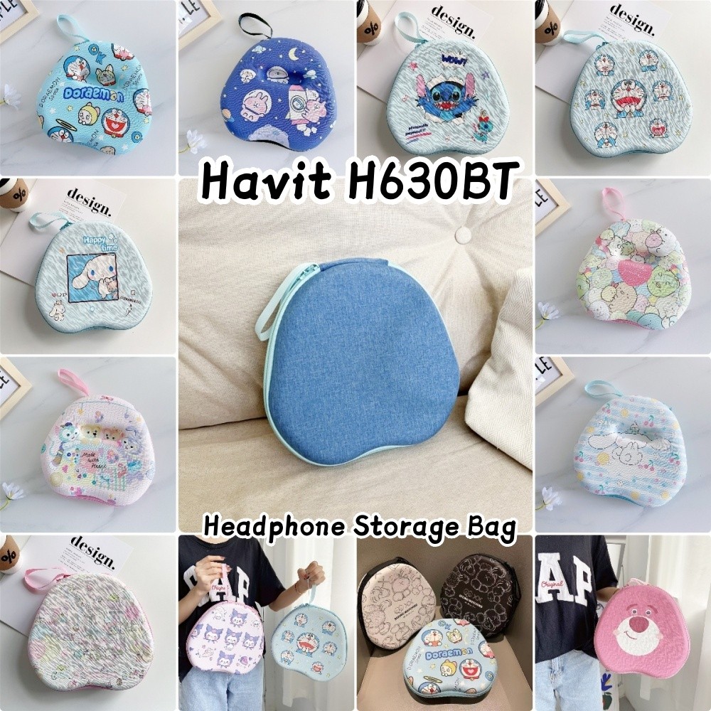 [Giao hàng nhanh] Dành cho hộp đựng tai nghe Havit H630BT Phim hoạt hình sáng tạo Vỏ bọc tai nghe Hộ