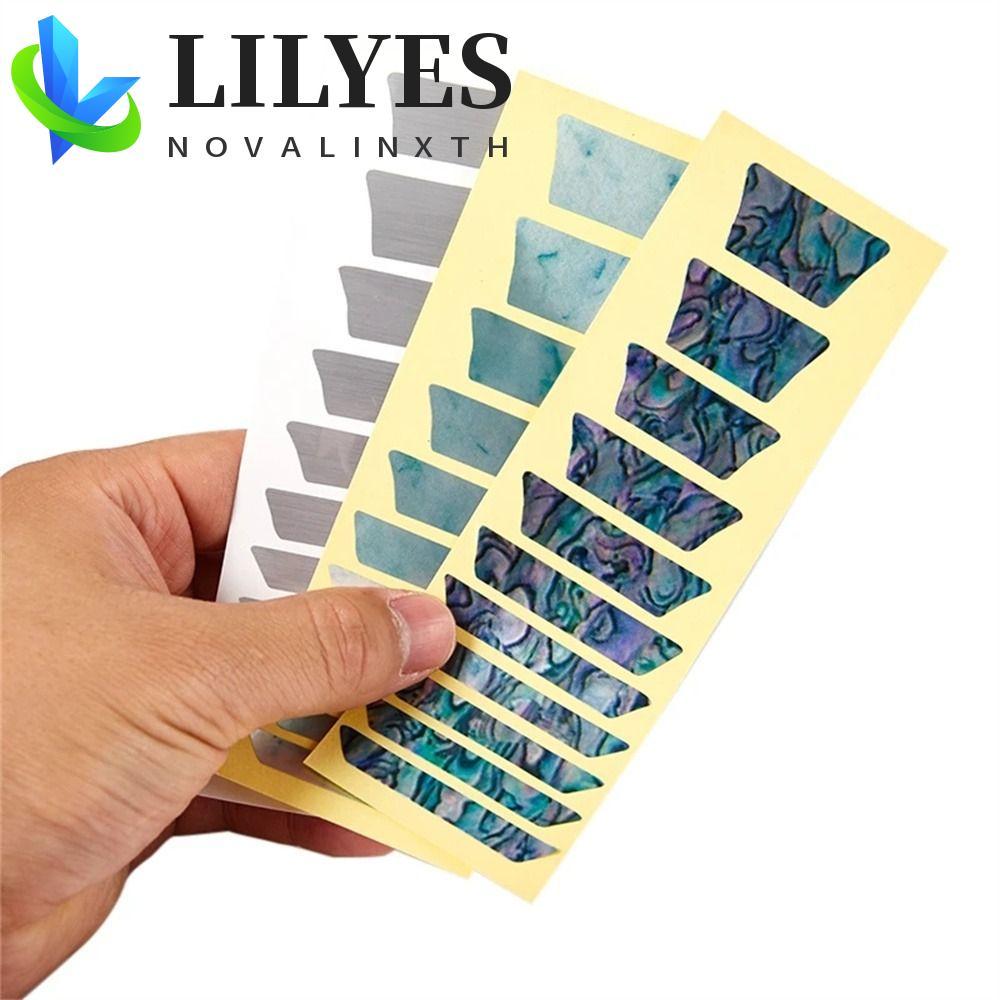 LILYES Cross Inlay Đề Can 22 Phong Cách Nhạc Cụ Guitar Inlay Miếng Dán Acoustic Guitar Bass PET Fret