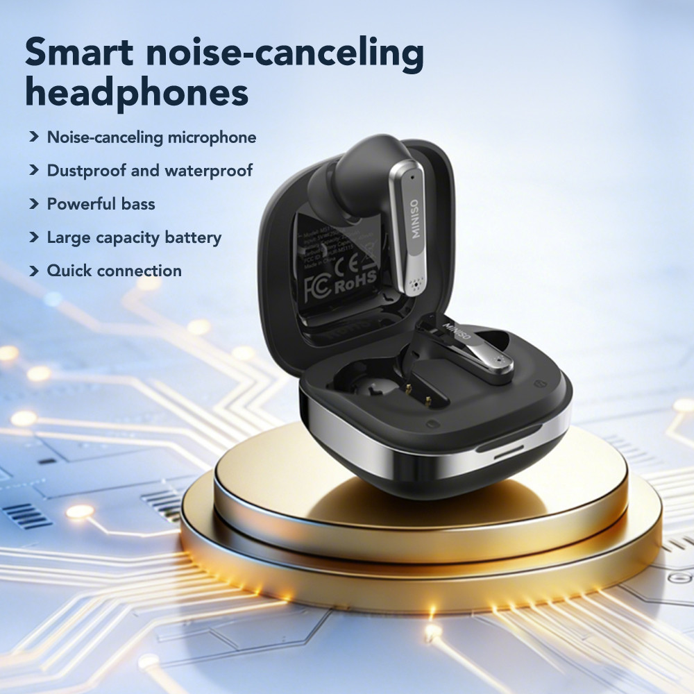 Tai nghe Bluetooth khử tiếng ồn MINISO MS115 ANC In-EarTWS Hỗ trợ dịch AI | BigBuy360 - bigbuy360.vn