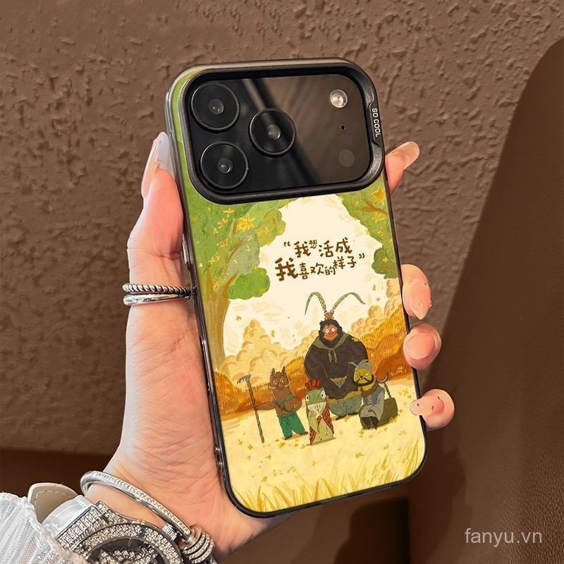 The style I like at Langlang Mountain iphone17Phone case iPhone17Pro New Air Protective Case Drop-Re