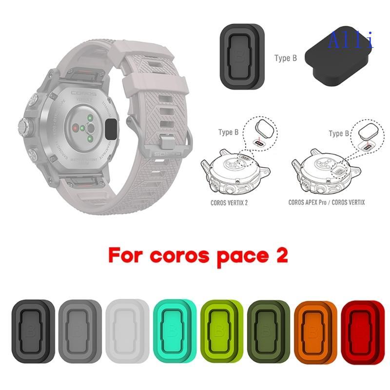 Alli Bụi Cắm Tương Thích Cho Coros Pace 2 Vertix Smartwatch Silicon Sạc-Port Protector-Anti-dust Plu