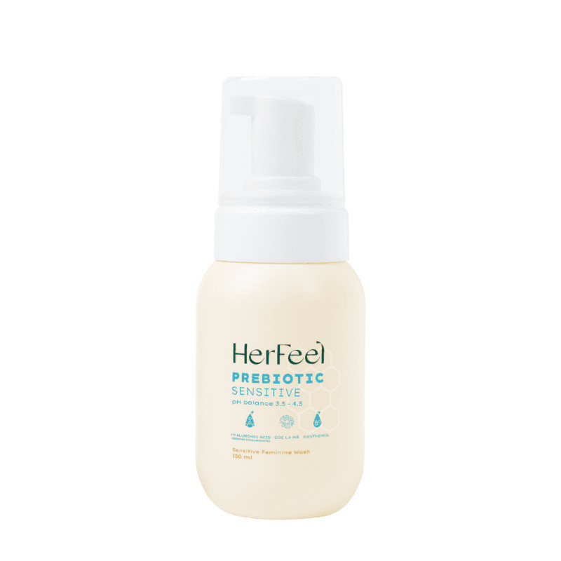 Bọt Vệ Sinh Phụ Nữ PlayAh Her Feel Prebiotic Sensitive 150ml