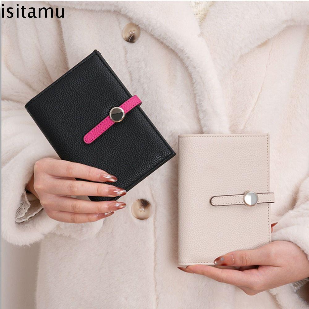 ISITAFT Túi Hộ Chiếu PU, Hộp Đựng Thẻ Hộ Chiếu Ví Du Lịch, Hộp Đựng Vé Di Động Máy Bay Check-in Hộp 