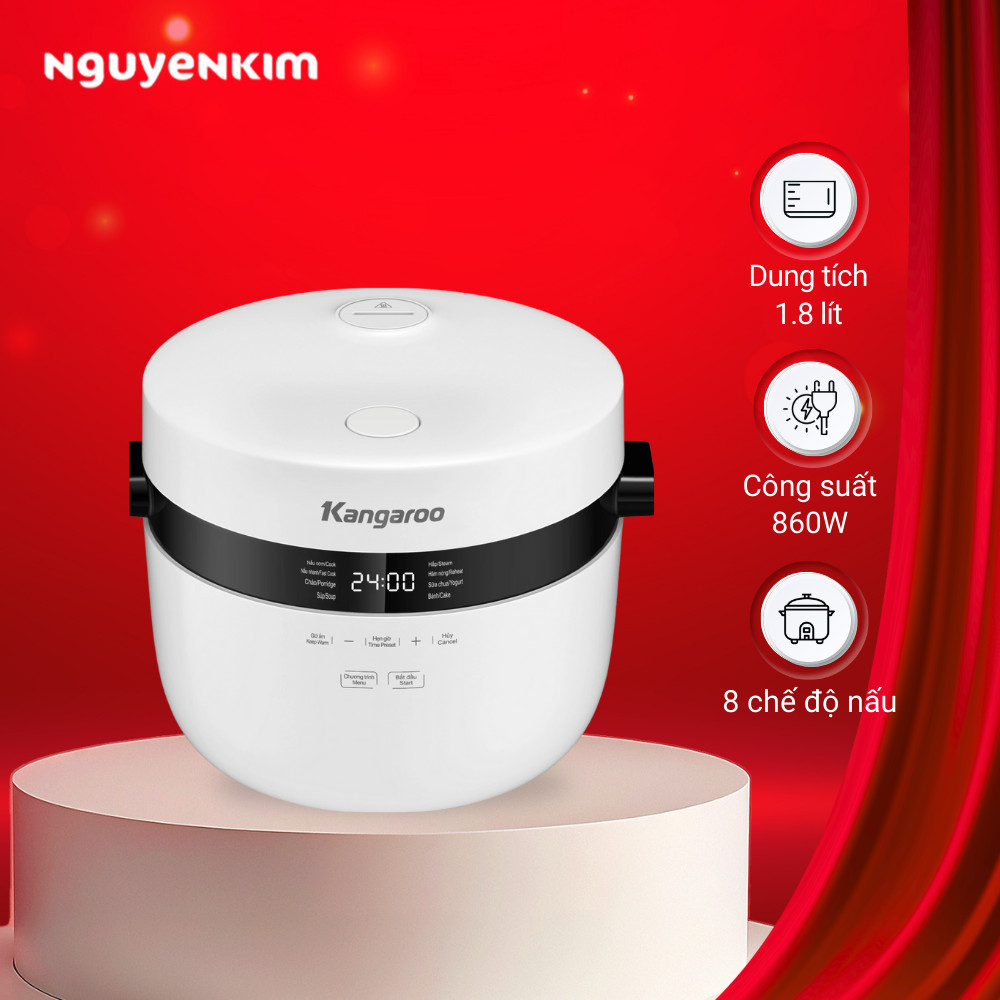 Nồi cơm điện tử Kangaroo 1.8 lít KG18DR9