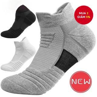 Tất thể thao chống trượt hiệu suất cao – Đệm Cotton dày để chạy bộ, đi xe đạp & bóng rổ | 3 màu, 1 đôi