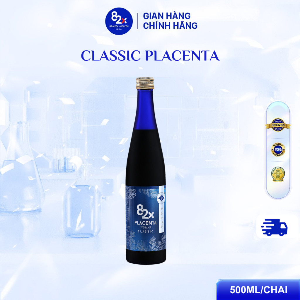 [Livex 82X] Nước Uống 82X Placenta Classic Hỗ Trợ Cải Thiện Sắc Tố Da, Duy Trì Tính Nữ Mọng Mướt 500