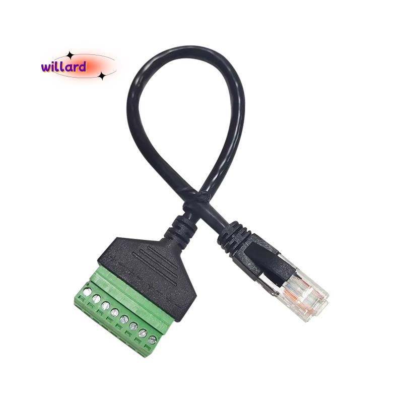 Bộ chuyển đổi mạng khối đầu cuối RJ45 20cm Cáp Schroef 8 chân