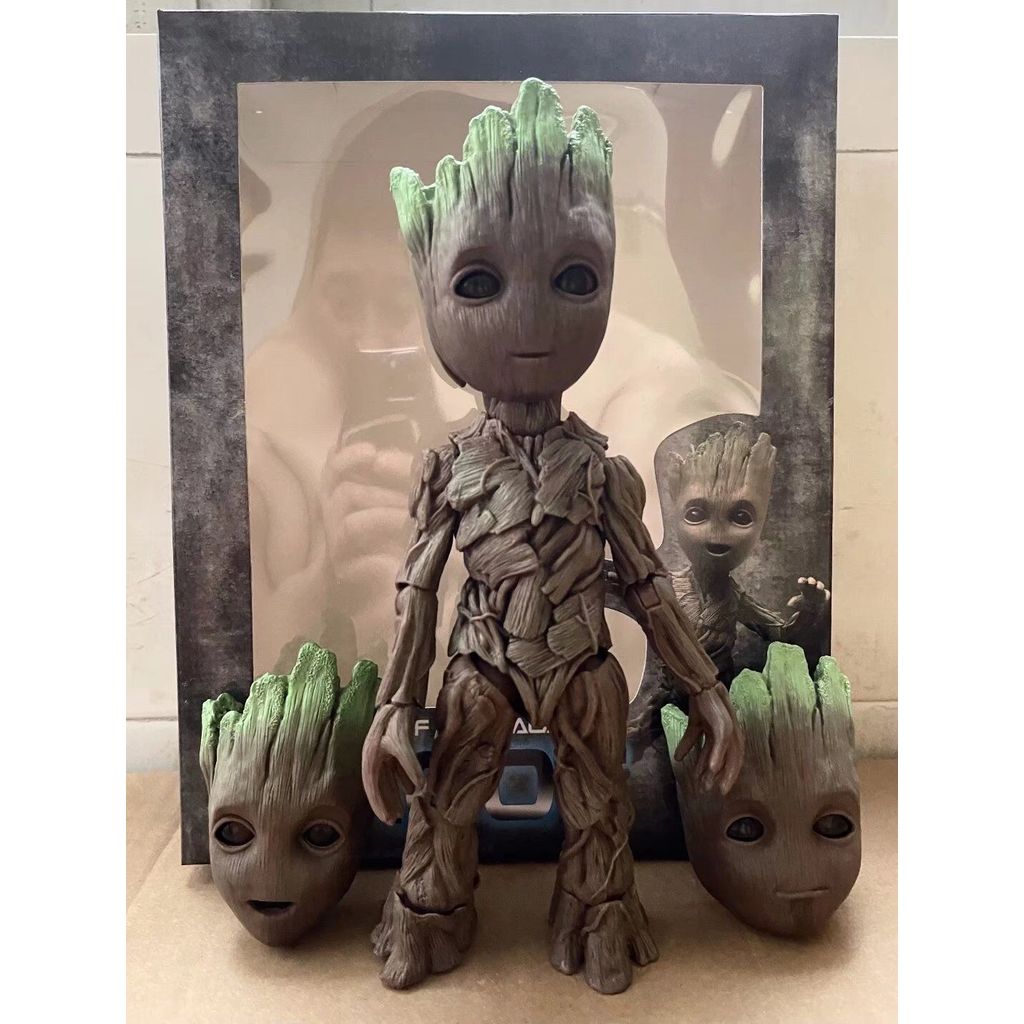 Kẻ Trộm Vui Anime Groot Groot Di Chuyển Đổi Mặt Cây Nhỏ Người Phim Hình Mô Hình 4.6