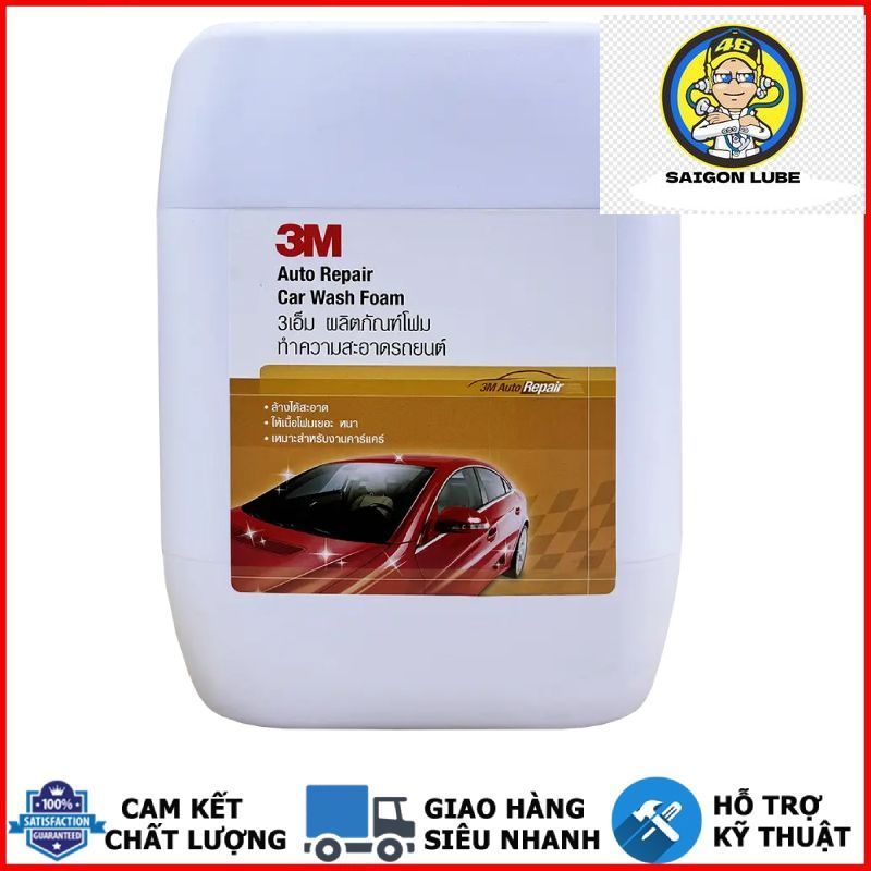 Xà bông rửa xe bọt tuyết 3M CAR WASH FOAM 10 LÍT nhập khẩu Thái Lan