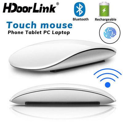 HdoorLink Bluetooth Chuột Không Dây Chuột M-agic Sạc Im Lặng Cảm Ứng Chuột Cho Điện Thoại Máy Tính Bảng PC Laptop
