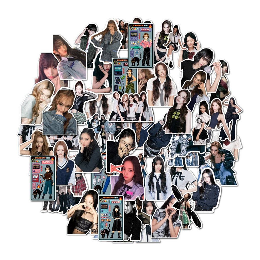 55Zhang Miao MEOVV Đĩa đơn kỹ thuật số《BURNING UP》Tem dán dính ANNA GAWON ELLA