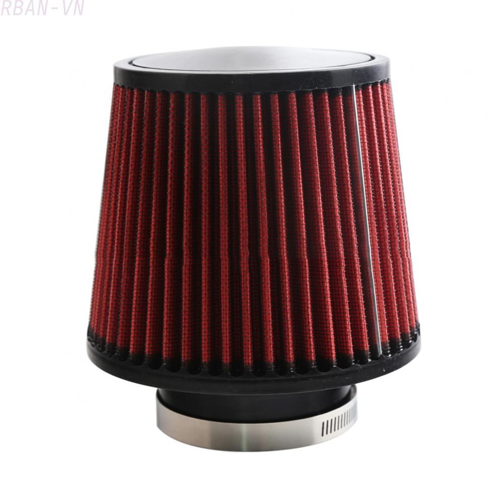 Air Filter 76MM 76mm Diameter PU+ Filter Red Universal High-flow High-flow