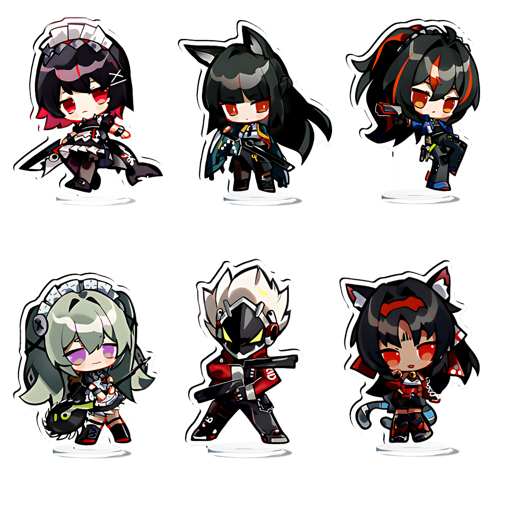 ZZZ Hot Game Zenless Zone Zero Nicole Demara Billy Kid Von Lycaon Acrylic Stand Model Plate Keychain