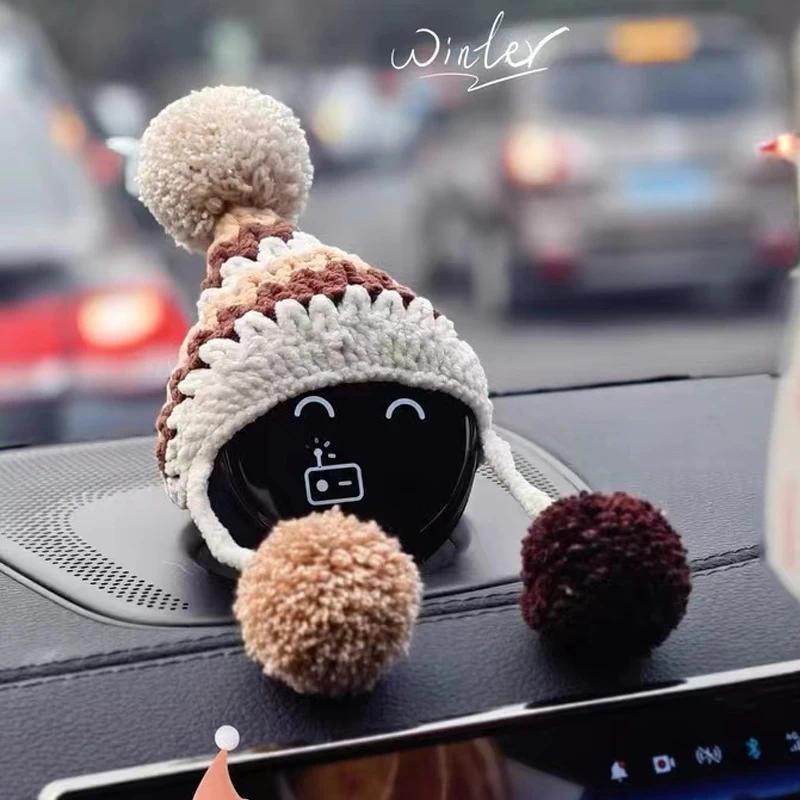 Dành Cho NIO es8 ec6 nomi Mũ Âm Thanh Điều Khiển Trung Tâm handmade Len Dễ Thương Vui Vẻ Nội Thất Xe