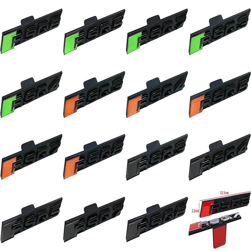 Dành cho logo lưới tản nhiệt tổ ong Audi RSQ3 / RSQ5 / RSQ4 / RSQ7 / RSQ8 sửa đổi logo ô tô trang tr