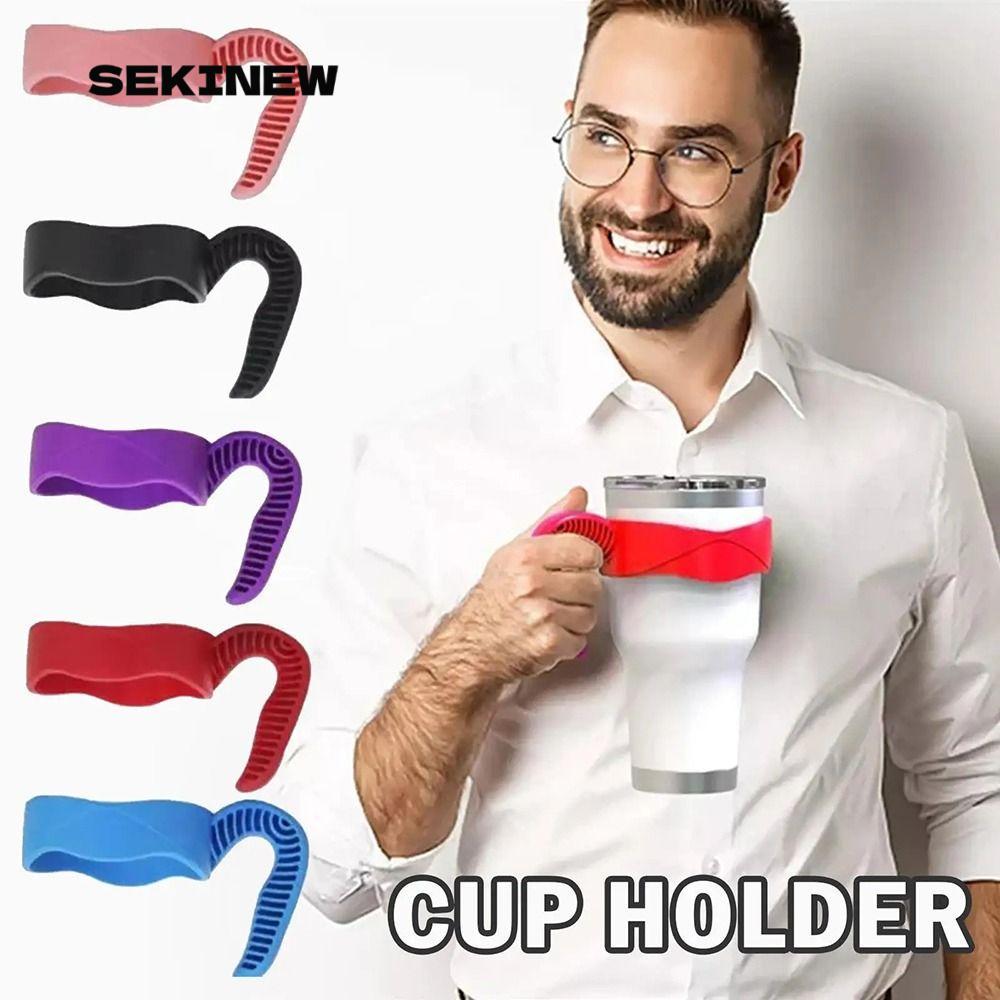 SEKINEW 1 Cái Giá Đỡ Bình Nước, Phụ Kiện Chai Drinkware Tumbler Cốc Tay Cầm, Cốc Di Động 5 Màu Đế Cố