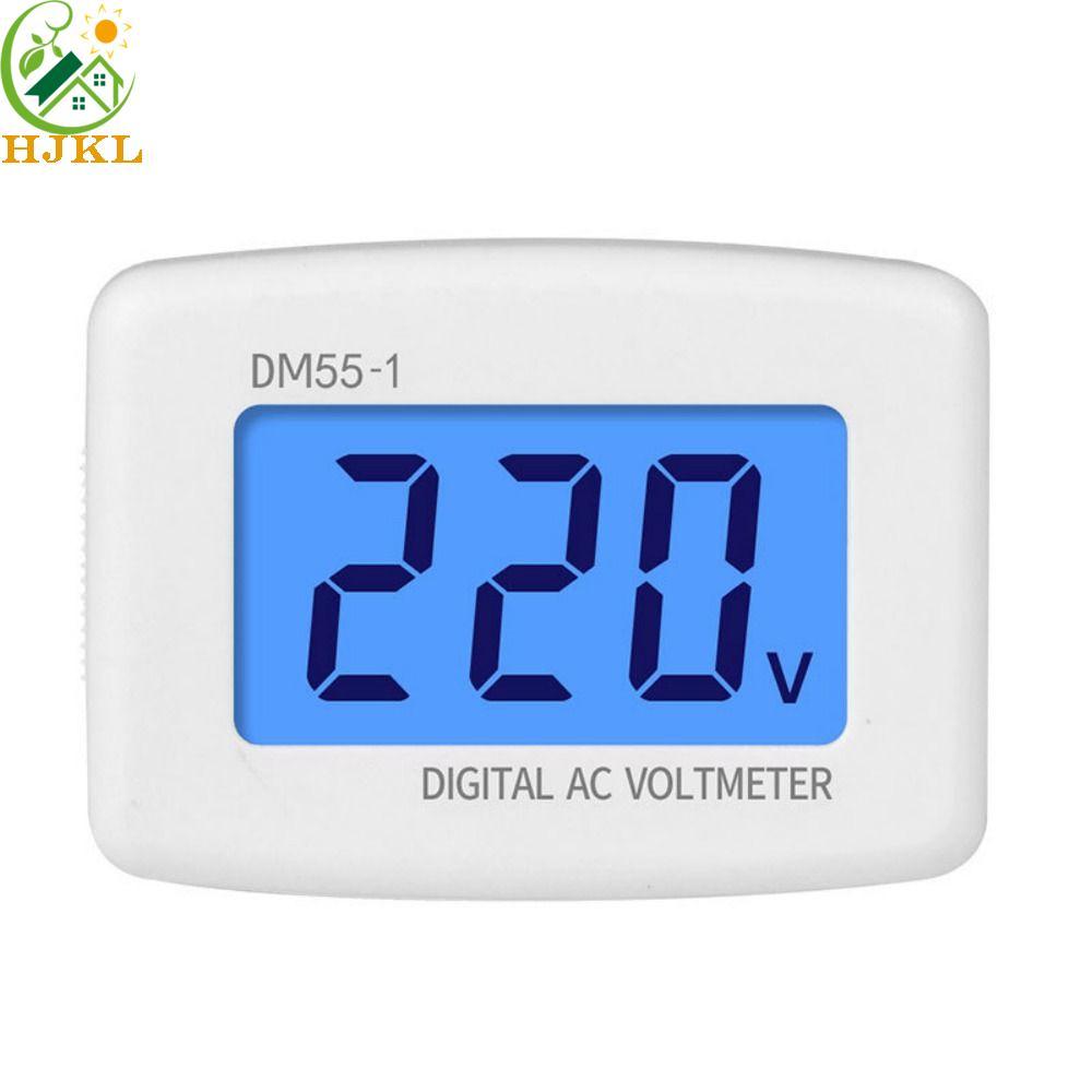 Máy kiểm tra điện áp ổ cắm HJKL DM55-1 cho thiết bị gia dụng LCD Plug Volt Meter