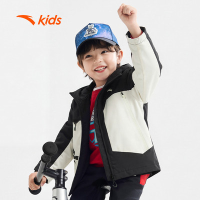 ANTA Kids Áo Khoác Thời Trang Bé Trai Chống Gió và Chống Nước 3526A9666S