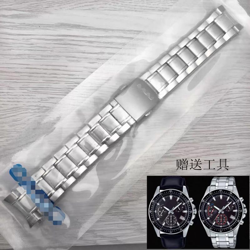 Thích hợp cho Casio MTH-5001 EFR303 EFR304 EFS-S510 Vòng đeo tay bằng thép không gỉ nguyên bản 22mm