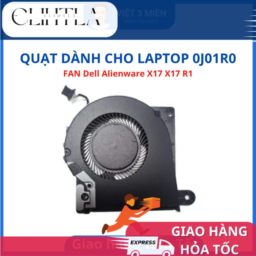 FAN Quạt tản nhiệt Laptop Dell Alienware X17 X17 R1 X17R1 0J01R0 J01R0 Zin tháo máy 98%