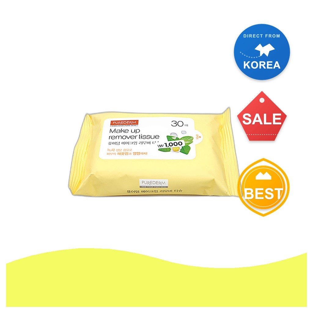 [daiso] Khan tay trang moi mat Khan giay tay trang Purederm 30 to 1 khan lau trang diem