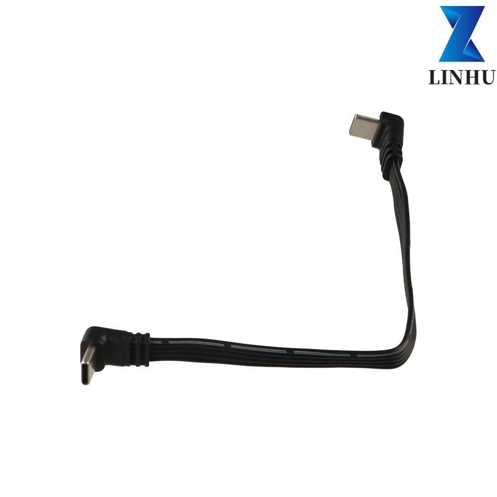 LINHU Cáp nối dài USB C LINHU, Dòng dữ liệu mở rộng Type C sang Type C 90 độ Type C, Hỗ trợ đầu Vide