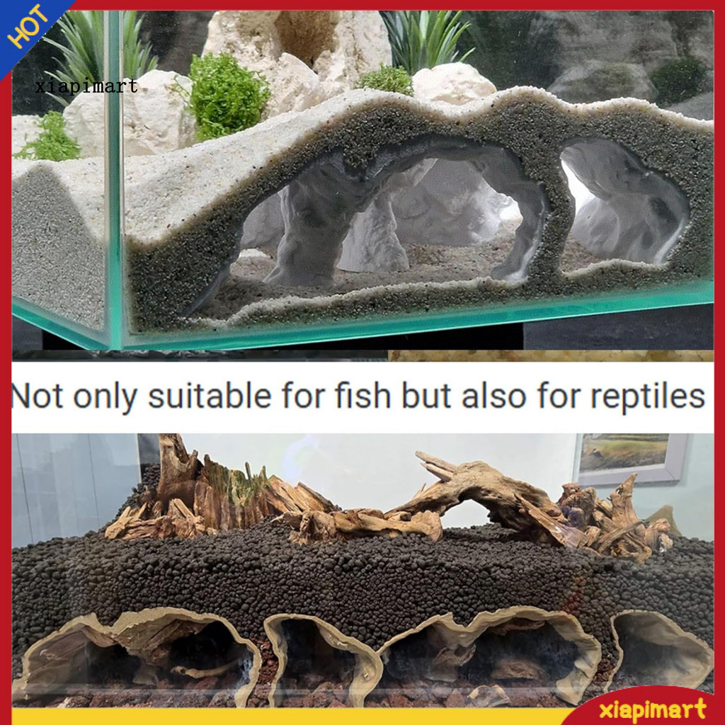 {xiapimart} Xem hàng đầu Hang bể cá Nơi ẩn náu bể cá Đường cong tự nhiên Nơi ẩn náu cho cá chép Kuhl