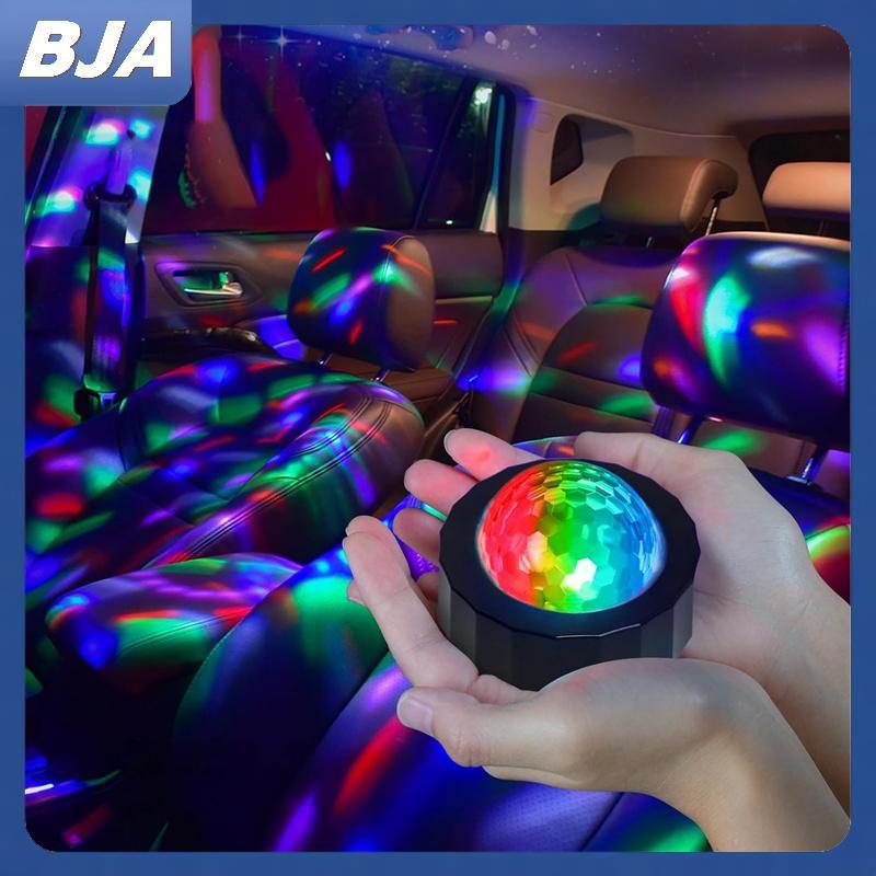 BJA Xe Disco Ball Mini Disco Ball Cho Xe Ô Tô Âm Thanh Kích Hoạt Nhiều Màu Đèn Disco Xe Bên Trong Xe