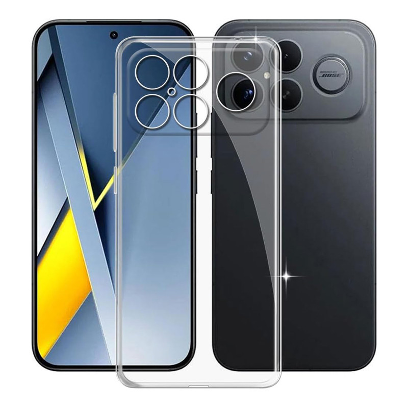 Ốp điện thoại trong suốt chống sốc dành cho Xiaomi Poco M8 F8 X8 M7 F7 Ultra X7 M6 Plus F6 X6 M5 M5s