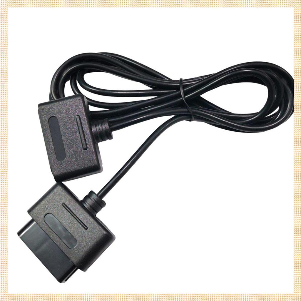 [1fnejakblh.ph] 1 Chiếc Dây Chơi Game Cáp Dữ Liệu Cáp Nối Dài Màu Đen ABS Cho Máy Chơi Game Snes