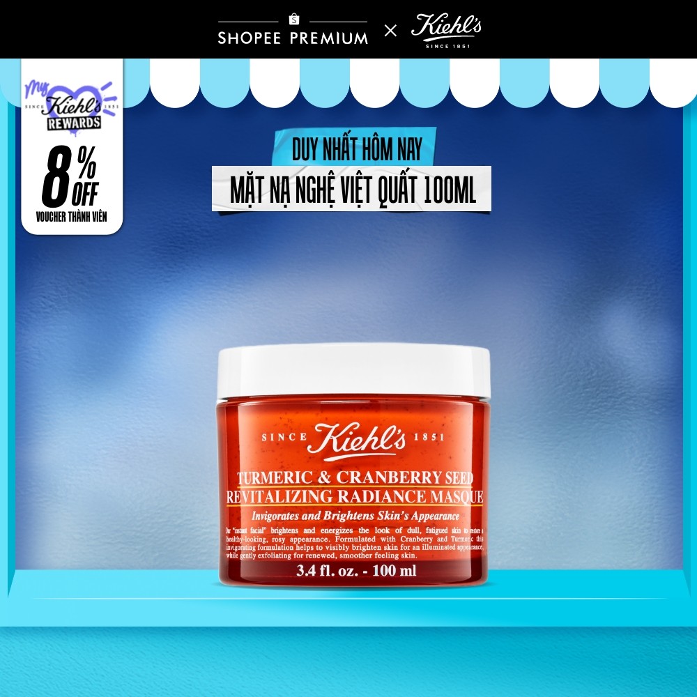 Mặt nạ nghệ việt quất Kiehl's Turmeric & Cranberry Seed Energizing Radiance Masque 100ml | BigBuy360 - bigbuy360.vn