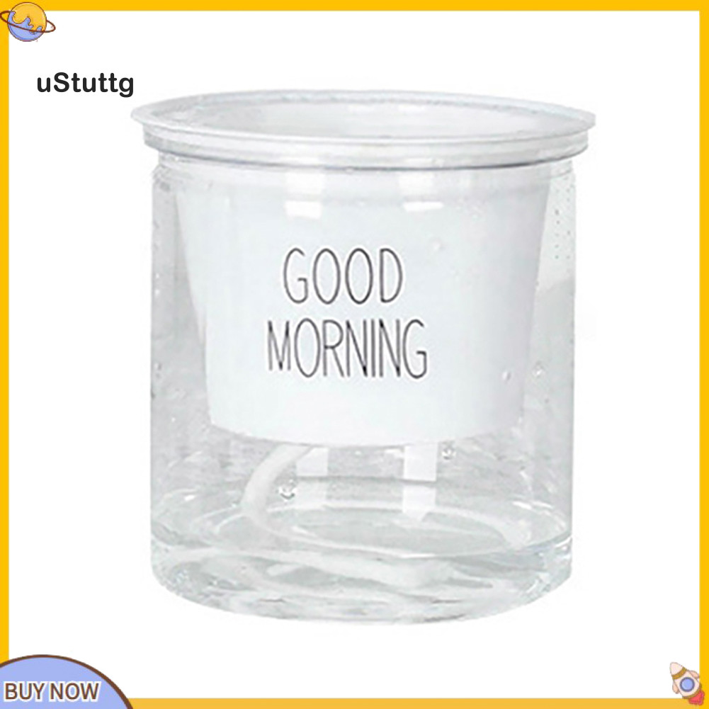 {uStuttg} 2 Bộ Chậu hoa tự tưới nước hai tầng Epipremnum Aureum Trang trí nhà cửa