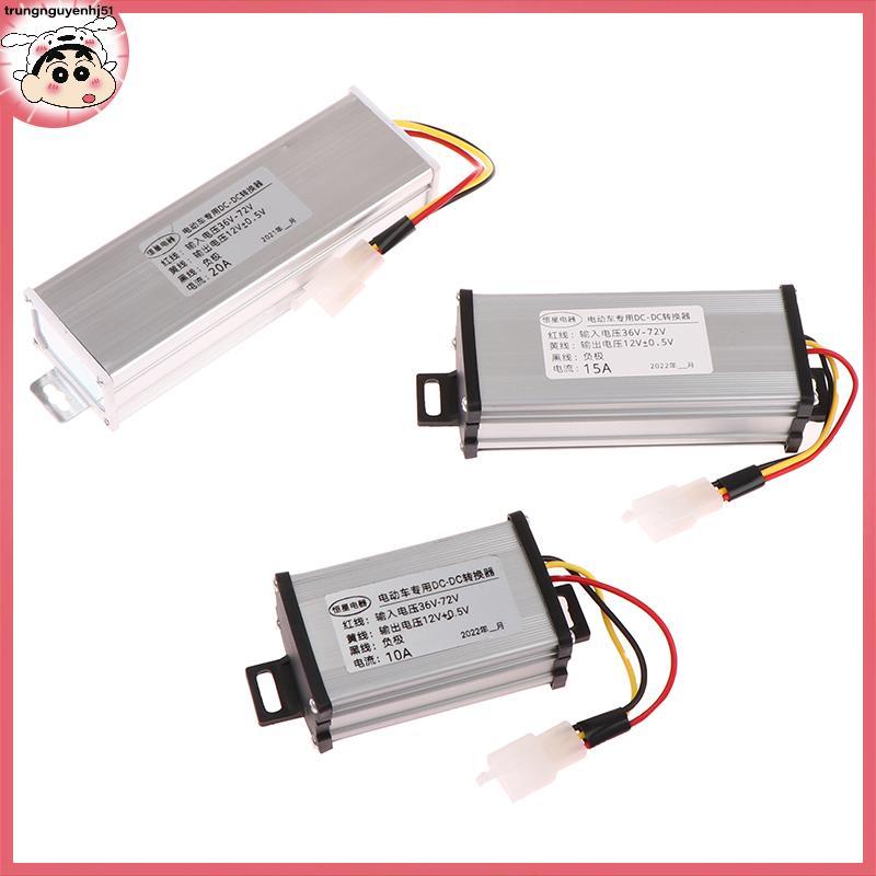 [Tàu 24 giờ] DC 36/48/60/72V to 12V 10A 15A 20A 180W Electric Vehicle DC Converter Electric Power Tr