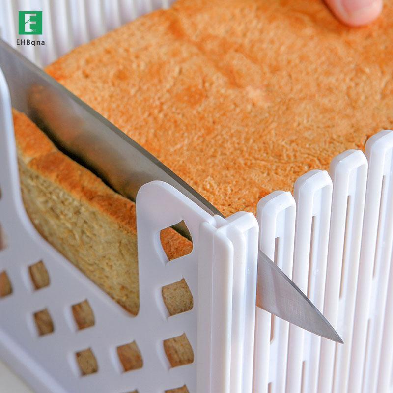[EHB-t] Máy thái bánh mì nướng Giá đỡ bánh mì nướng có thể gập lại Máy cắt lát bánh mì nướng Công cụ hướng dẫn cắt bánh mì đa chức năng cho bánh mì tự làm mới