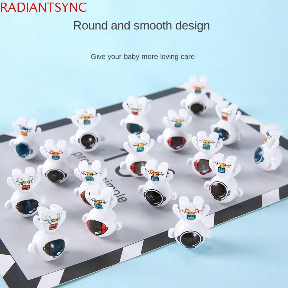 RADIANTSYNC 10 Chiếc Ngược Mini Tumbler Đồ Chơi, Swing Spaceman Spaceman Phi Hành Gia Để Bàn Bauble,