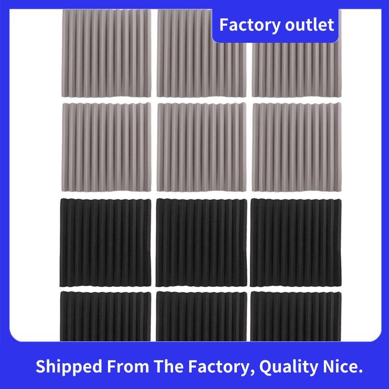 12 Chiếc Acoustic Foam Board, Studio Wedge Tile, Acoustic Foam Cách Âm Pyramid Studio Treatment Wall