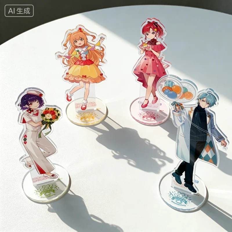 Standee Nijisanji Akagi Wen Usami Rito Hibachi Sho Saiki Ittetsu mô hình Acrylic anime trang trí bàn