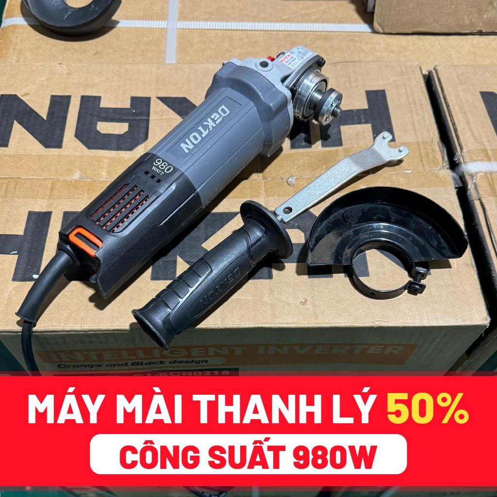 Thanh lý 50% -  máy mài góc, máy mài cầm tay Dekton/Hukan máy mài pin Ag5700S, mài điện công tắc đuô