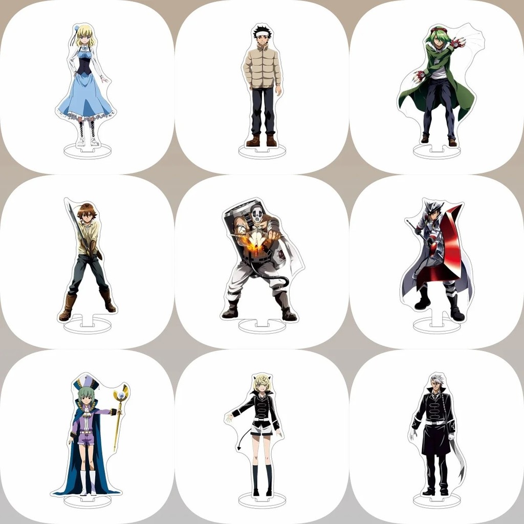 Standee anime Akame ga Kill mô hình mica Acrylic 15cm trang trí bàn học decor nhân vật Akame Tatsumi