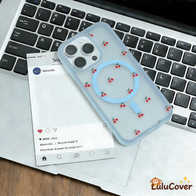 Mùa Xuân Mới Dễ Thương Cherry Ice Mist Từ Tính Dành Cho Samsung Galaxy S26 S20 Ultra Edge Plus FE Li