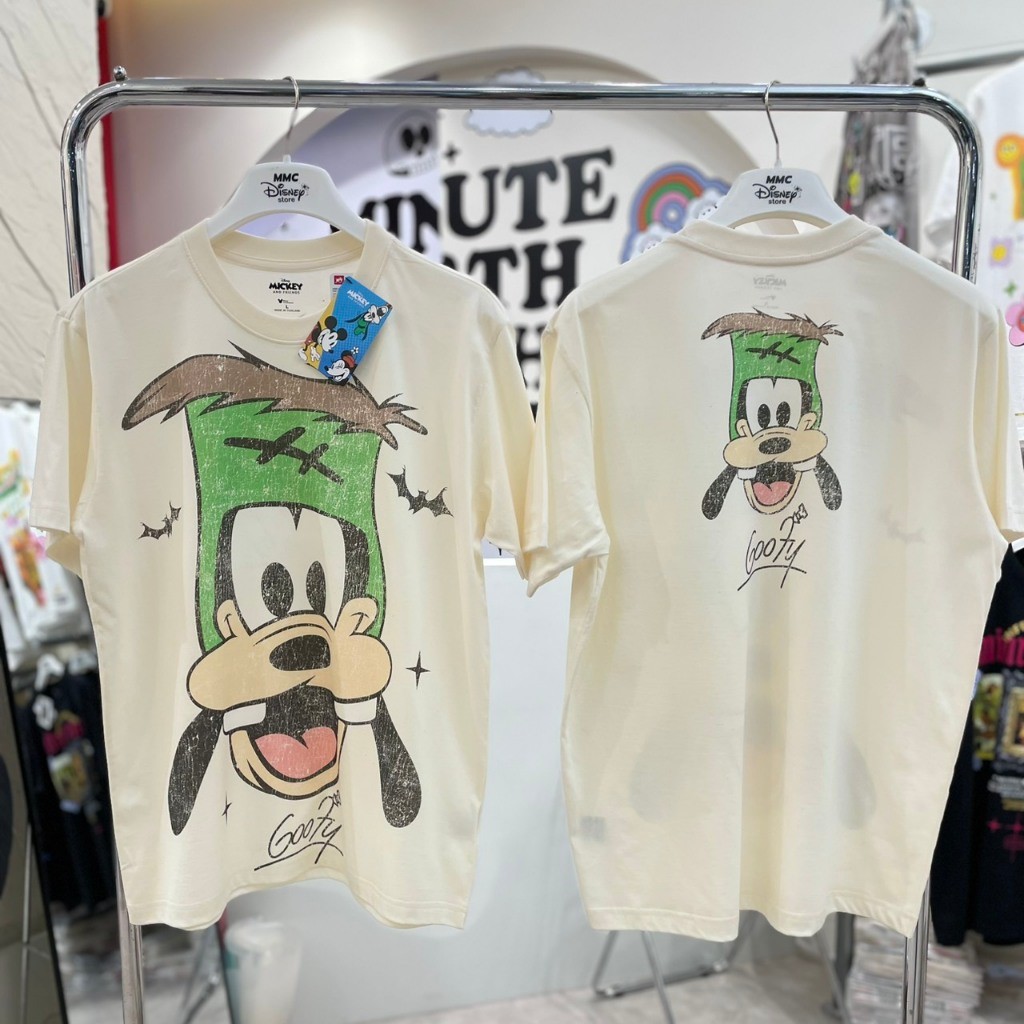 Áo thun cổ điển "Guffy" Phim hoạt hình "Halloween" Bộ sưu tập đích thực DISNEY s-5xl
