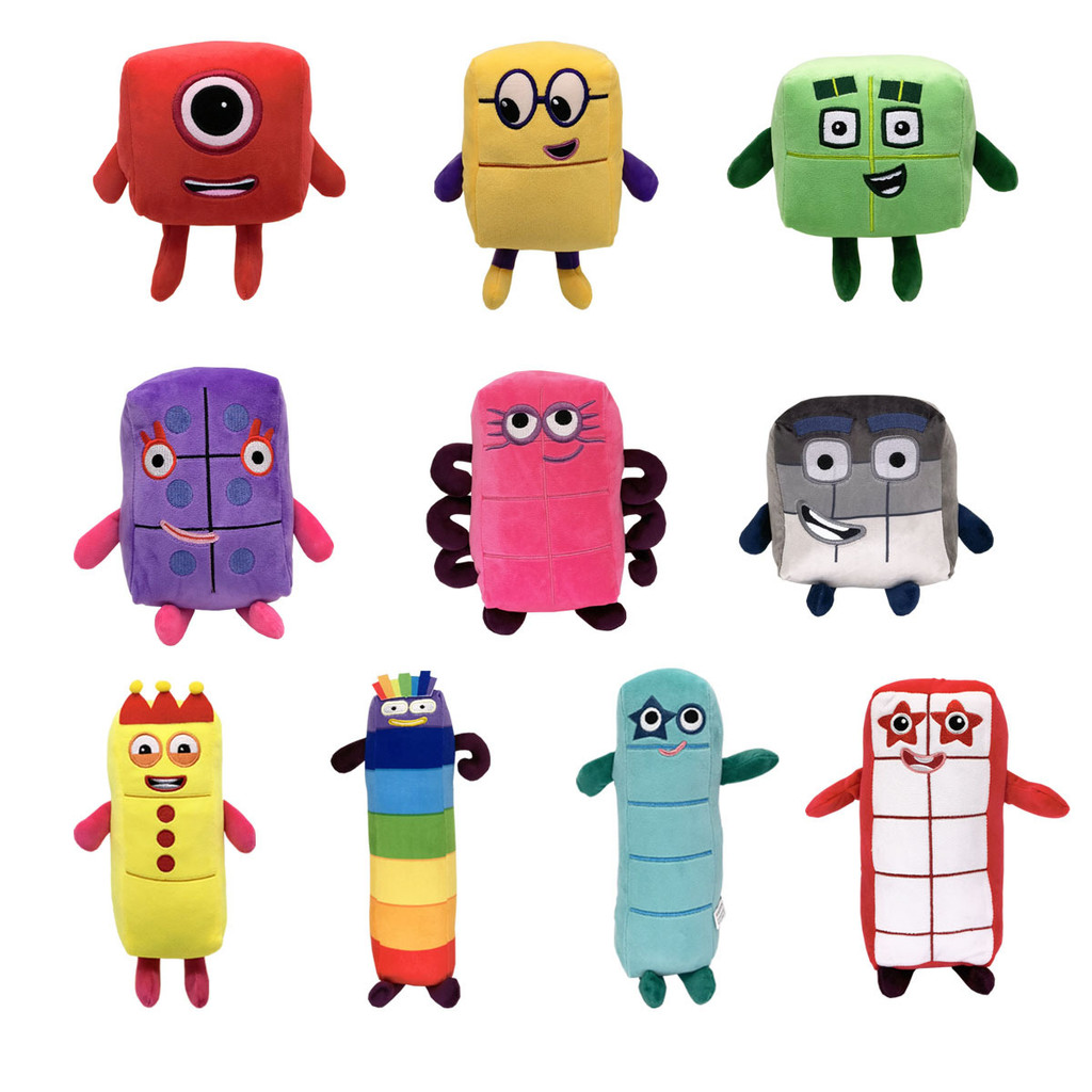 MỚI Numberblocks Đồ chơi sang trọng Khối số đầy màu sắc Đồ chơi nhồi bông cho trẻ em Búp bê trẻ em