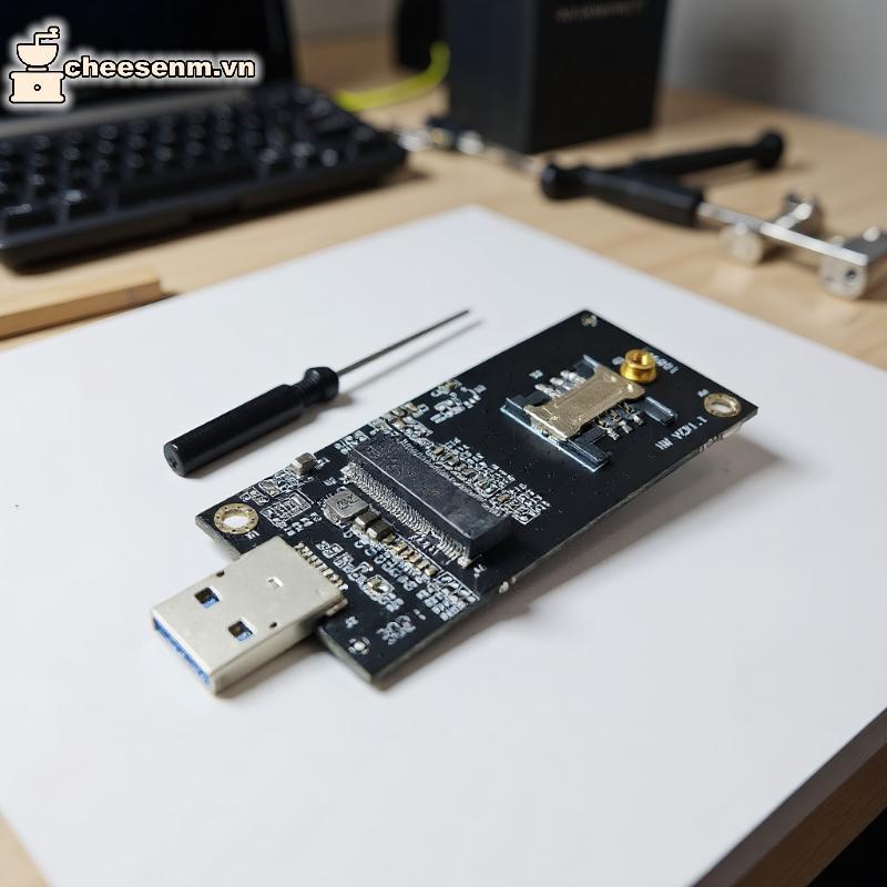 Cheenm 1 Bộ Thẻ Mở Rộng DW5821E M2-NGFF DW5811e DW5816E EM7455 L860-GL USB3.0 Cho Mô Đun 3G / 4G / 5