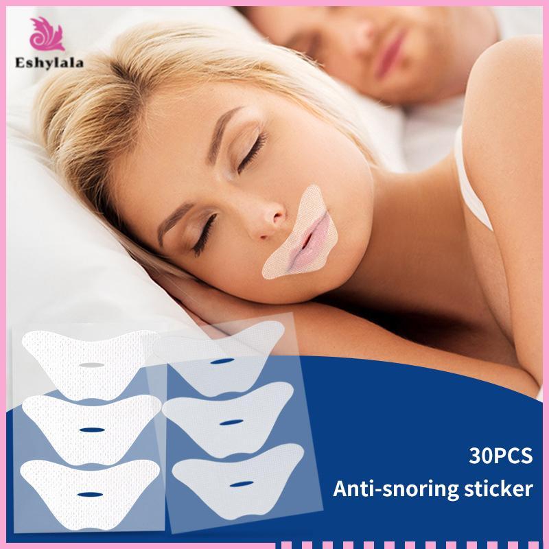 Eshylala 30 Cái Chống Ngáy Dải Ngủ Stier Nhẹ Nhàng Ít Miệng Seal Tape Stop Snore Mouth Correction St