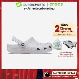 Giày Clog Unisex Crocs Classic - Xám - 10001-1FT ADS01-RM